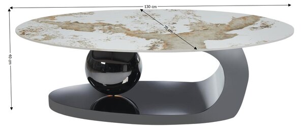 Măsuță Cafea KJCT5343 Pandora/Black