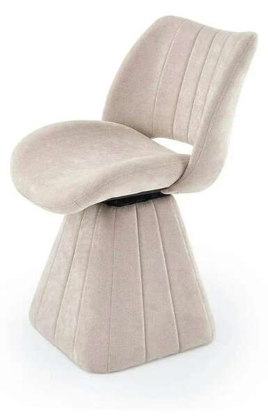 Scaun rotativ K613, stofa clasica bej, 53x60x87 cm