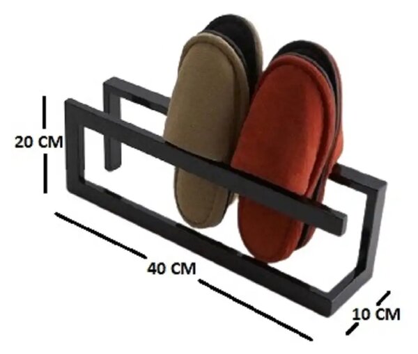 Pantofar hol, V4, 40X10X20 cm, alb