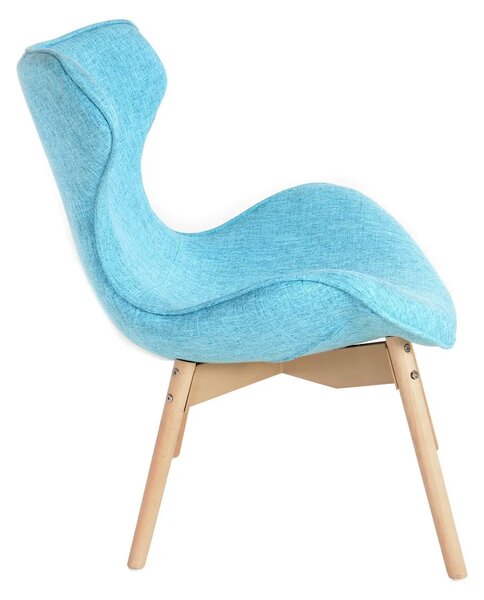Tutumi Tutumi, scaun lemn Fox 50x55x83cm Y-717, turcoaz, KRZ-09004