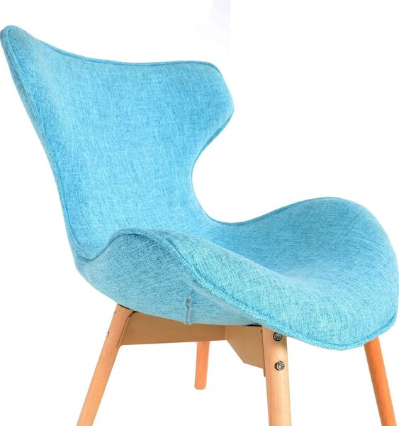 Tutumi Tutumi, scaun lemn Fox 50x55x83cm Y-717, turcoaz, KRZ-09004