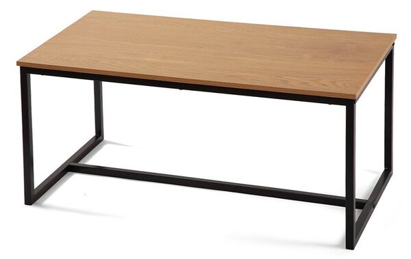 Măsuță de cafea în culoare naturală cu aspect de lemn de stejar 47x90 cm Norden – Bonami Essentials