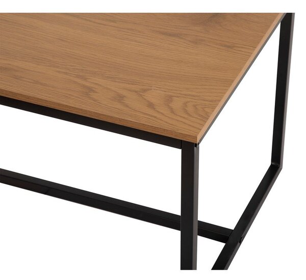 Măsuță de cafea în culoare naturală cu aspect de lemn de stejar 47x90 cm Norden – Bonami Essentials
