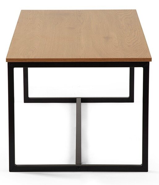 Măsuță de cafea în culoare naturală cu aspect de lemn de stejar 47x90 cm Norden – Bonami Essentials