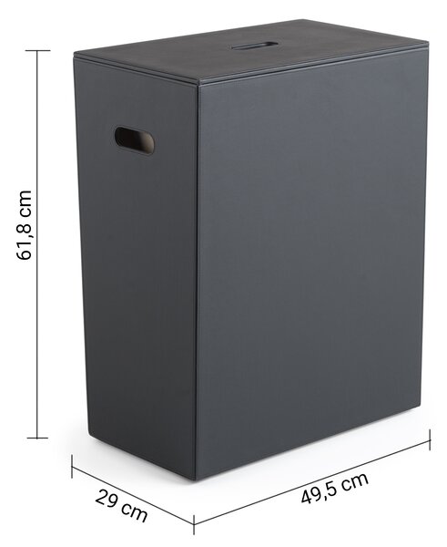 Gedy Gedy, cos de rufe LUXURY 49,5x61,8x29cm, negru, 103714