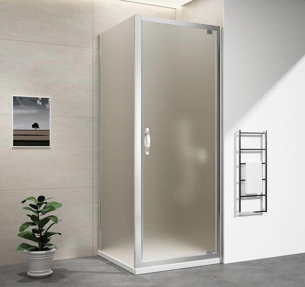 Gelco Gelco, SIGMA SIMPLY paravan de duș dreptunghiular ușă pivotant 900x700mm varianta L/P, sticlă cărămidă, GS3899GS4370