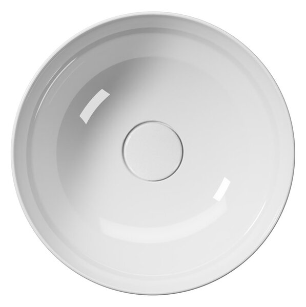GSI GSI, chiuveta de blat ceramica PURA, diametru 32 cm, alb ExtraGlaze, 885411