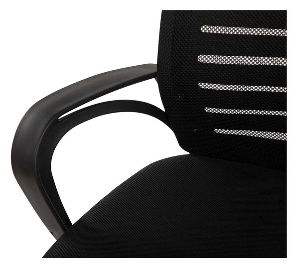 Scaun de birou negru tapițat Evon – Bonami Essentials