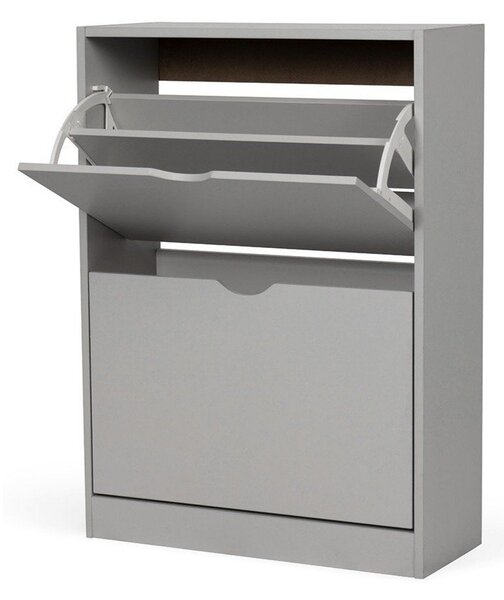 Pantofar gri cu deschidere înclinată 50x82x24 cm Stelo – Bonami Essentials