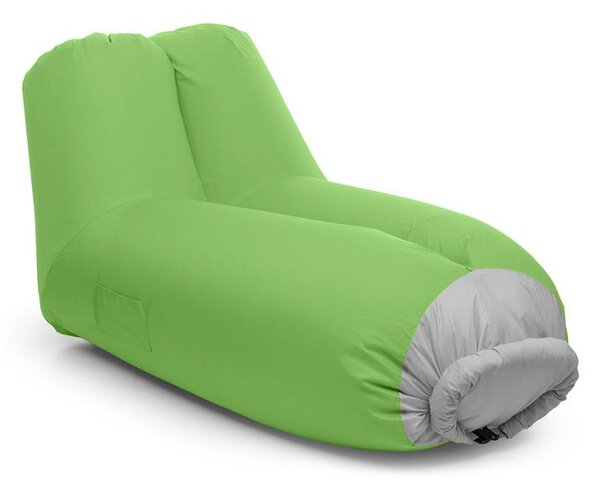 Blumfeldt Airchair, scaun gonflabil, 90x80x150cm, rucsac, lavabil, poliester, verde