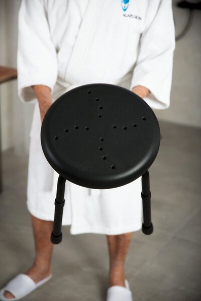 Ridder Ridder, scaun de baie HANDICAP, diametru 45 cm, negru, A170110