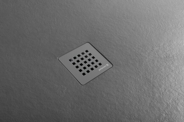 Polysan Polysan, cadita de dus TRENECA din marmura turnata cu posibilitate de reglare a dimensiunii 100x90cm, gri mat, 84306.31