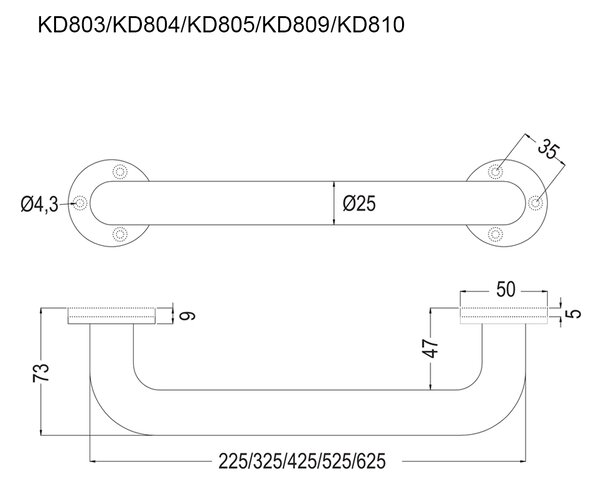 Mereo Mereo, Mâner drept, oțel inoxidabil, MER-KD810