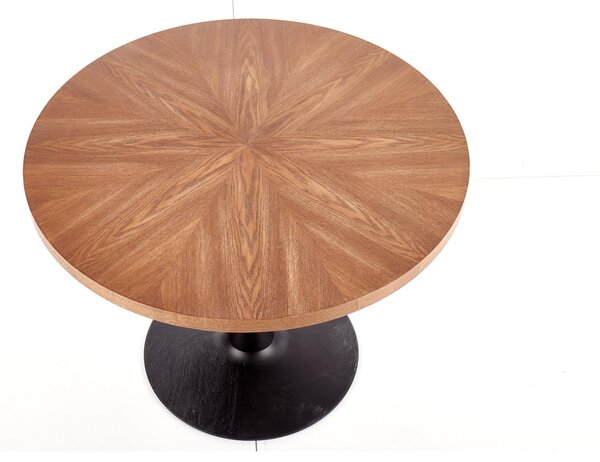 Masa CARMELO, nuc/negru, 100x75 cm