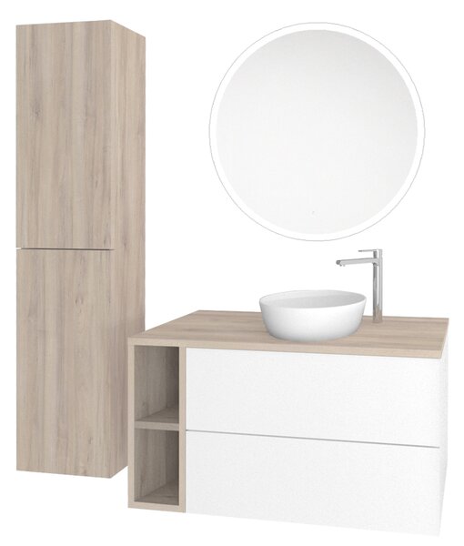Mereo Mereo, oglindă rotundă, iluminare LED, MER-CN162