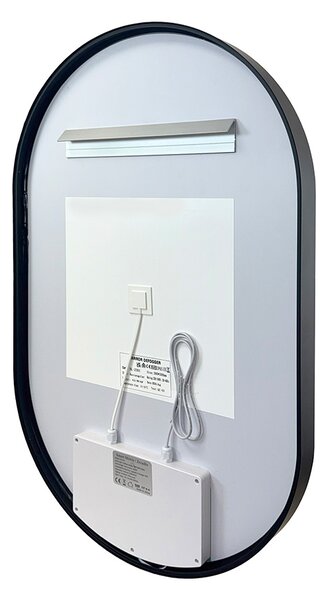 Mereo Mereo, Oglinda ovala 50x80 cm, iluminare LED, MER-CN170