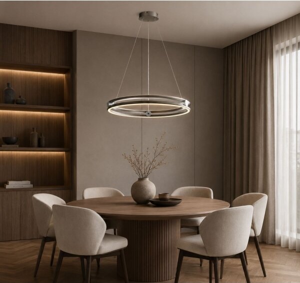 Rabalux 72277 - Lustra LED dimabilă suspendată pe cablu TRIXO 60W/230V 3000-6500K gri+DO