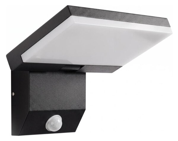 Aplica de perete LED pentru exterior cu senzor LED/18W/230V IP44 neagră