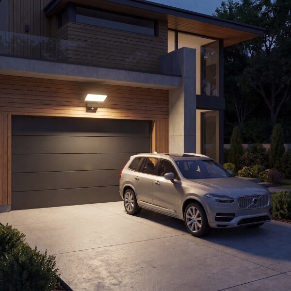 Aplica de perete LED pentru exterior cu senzor LED/18W/230V IP44 neagră