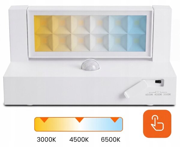 Aplică LED de exterior cu senzor LED/25W/230V IP54 albă