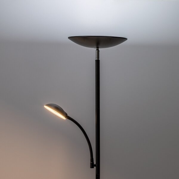 Rabalux 74084 - Lampă de podea LED dimabilă HALINA 23W/230V 3000/4200/6500 neagră
