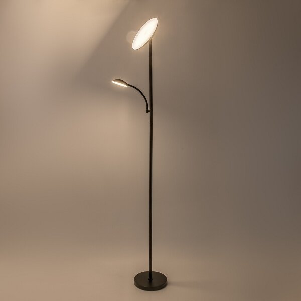 Rabalux 74084 - Lampă de podea LED dimabilă HALINA 23W/230V 3000/4200/6500 neagră