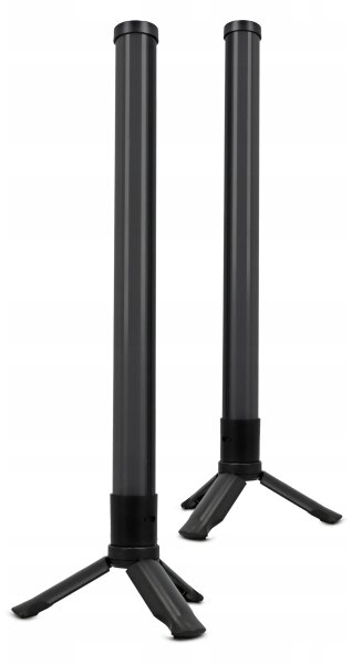 Set de 2 lămpi de birou LED RGBIC, reglabile (LED/5W/5V), negre, cu telecomandă