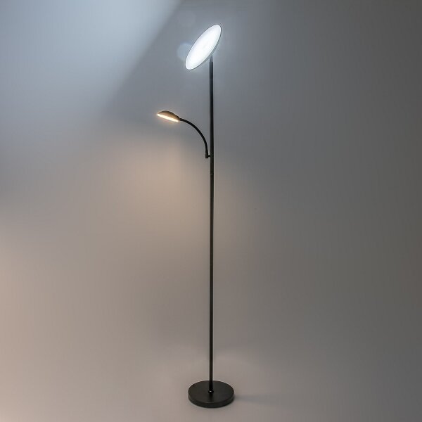 Rabalux 74084 - Lampă de podea LED dimabilă HALINA 23W/230V 3000/4200/6500 neagră