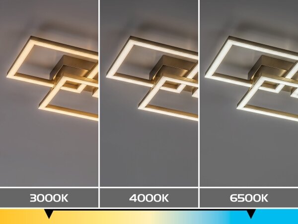 Rabalux 71499 - Plafonieră LED dimabilă FATMA 40W/230V 3000-6500K 33x100 cm aurie+telecomandă