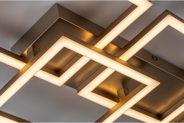 Rabalux 71499 - Plafonieră LED dimabilă FATMA 40W/230V 3000-6500K 33x100 cm aurie+telecomandă