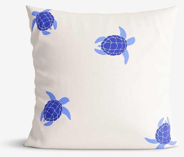 Goldea față de pernă 100% bumbac - țestoase marine 45 x 45 cm