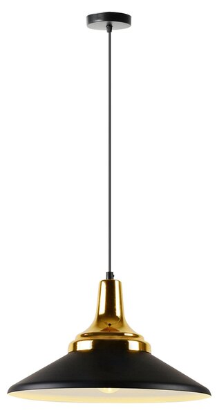 Toolight Toollight, plafonier metalic suspendat 1xE27 APP292-1CP, negru mat-auriu, OSW-00863