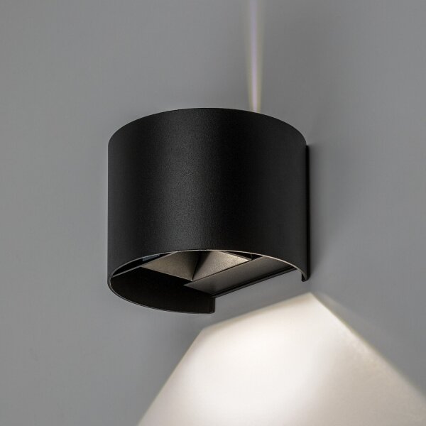 Rabalux 77218 - LED aplică de perete pentru exterior VIRNA 5W/230V 2700/4000/6500K IP54 neagră