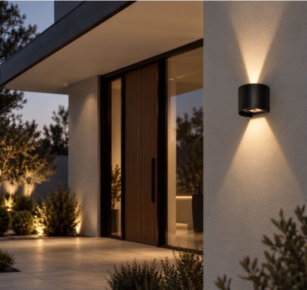 Rabalux 77218 - LED aplică de perete pentru exterior VIRNA 5W/230V 2700/4000/6500K IP54 neagră