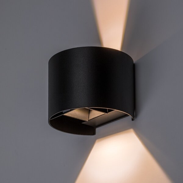 Rabalux 77218 - LED aplică de perete pentru exterior VIRNA 5W/230V 2700/4000/6500K IP54 neagră