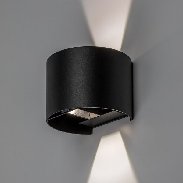 Rabalux 77218 - LED aplică de perete pentru exterior VIRNA 5W/230V 2700/4000/6500K IP54 neagră