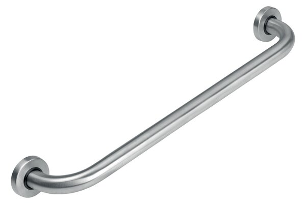 Novaservis, Mâner drept 600 mm cu capace din oțel inoxidabil periat, R6661-4