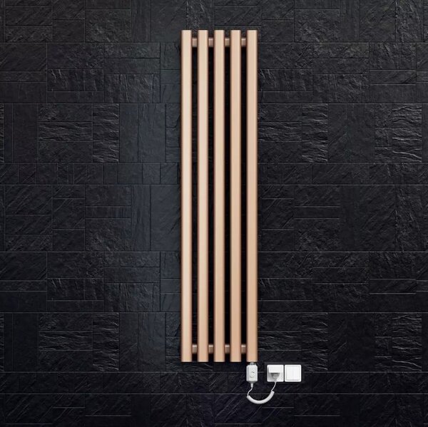 Regnis Lazur LA, radiator 330x1000mm cu conexiune centrală 50mm, 428W, alb mat, LAZURLA/1000/330/D5/ALB