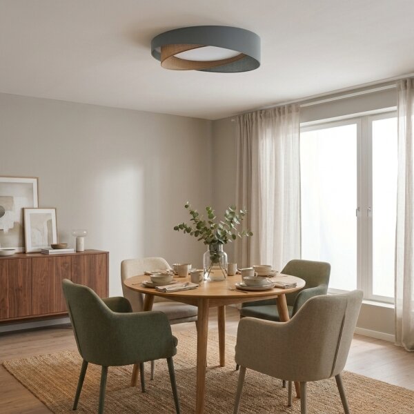 BRILAGI-LED Plafonieră VELVET TWIST LED/24W/230V 4000K diam. 55 cm verde/bej