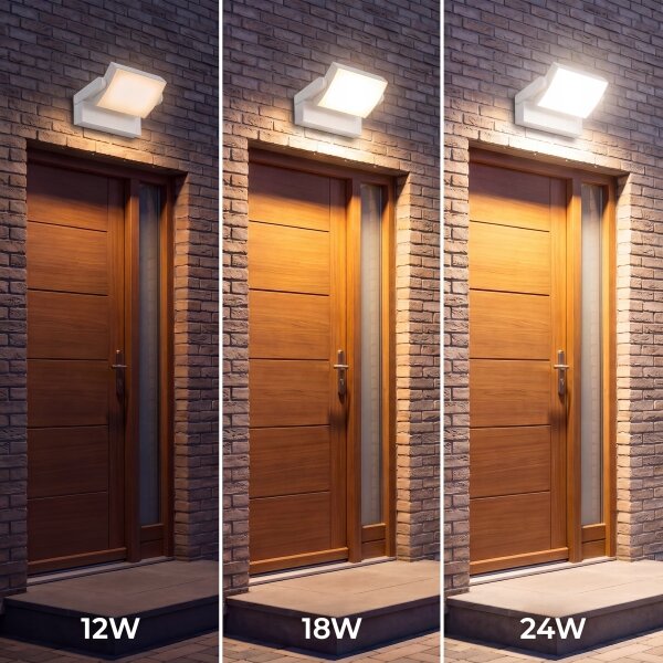 LED Stm aplică de perete pentru exterior LED/12/18/24W/230V 3000/4000/6500K IP54 alb