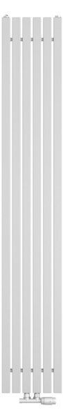 Regnis LUXAR, radiator 290x1000mm cu conexiune centrală 50mm, 438W, alb mat (RAL 9003), LUXAR100/29/D50/ALB