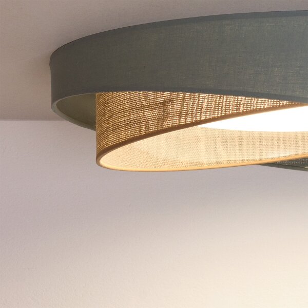 BRILAGI-LED Plafonieră VELVET TWIST LED/24W/230V 4000K diam. 55 cm verde/bej