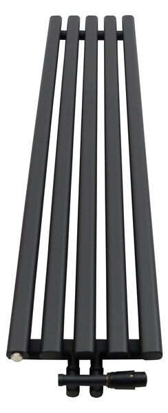 Regnis Lazur LA, radiator 330x1000mm cu conexiune centrală 50mm, 428W, alb mat, LAZURLA/1000/330/D5/ALB