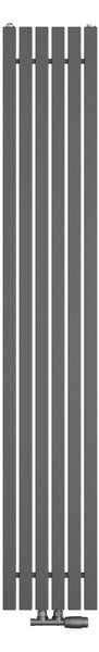 Regnis LUXAR, radiator 290x1000mm cu conexiune centrală 50mm, 438W, alb mat (RAL 9003), LUXAR100/29/D50/ALB