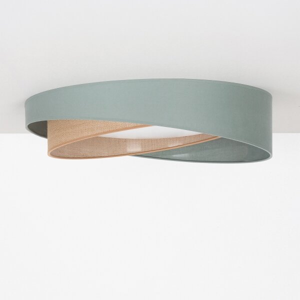 BRILAGI-LED Plafonieră VELVET TWIST LED/24W/230V 4000K diam. 55 cm verde/bej