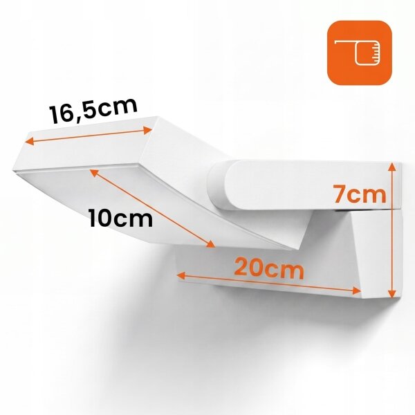 LED Stm aplică de perete pentru exterior LED/12/18/24W/230V 3000/4000/6500K IP54 alb