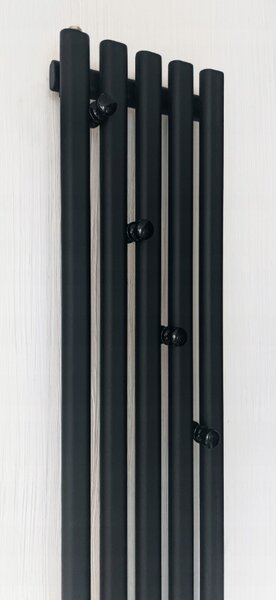 Regnis Lazur LA, radiator 330x1000mm cu conexiune centrală 50mm, 428W, alb mat, LAZURLA/1000/330/D5/ALB