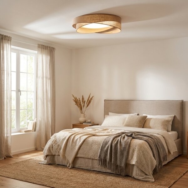 BRILAGI - Plafonieră LED VELVET TWIST LED/24W/230V 4000K diam. 55 cm bej