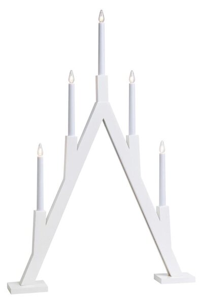 Markslöjd 703835 - Sfeșnic de Crăciun BJURFORS 5xE10/3W/230V pin/alb