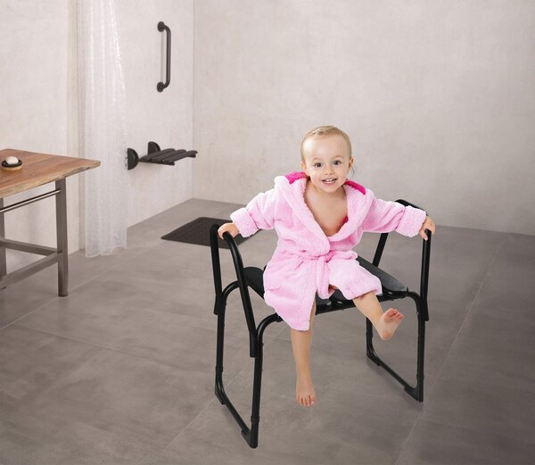 Ridder Ridder, scaun baie HANDICAP, reglabil pe inaltime, negru, A172110